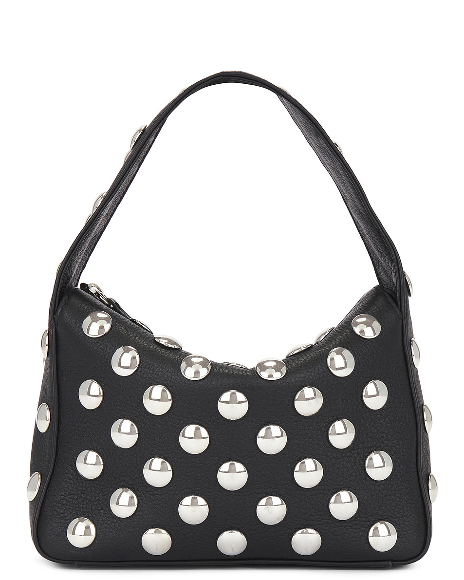 Image 1 of KHAITE Elena Small Studded Handbag in Black & Silver