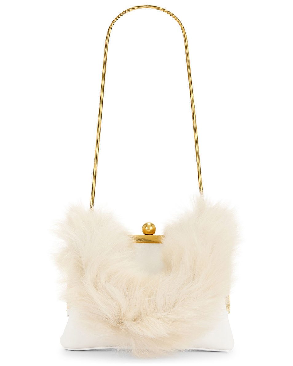 Image 1 of KHAITE Lilith Small Evening Bag in Optic White