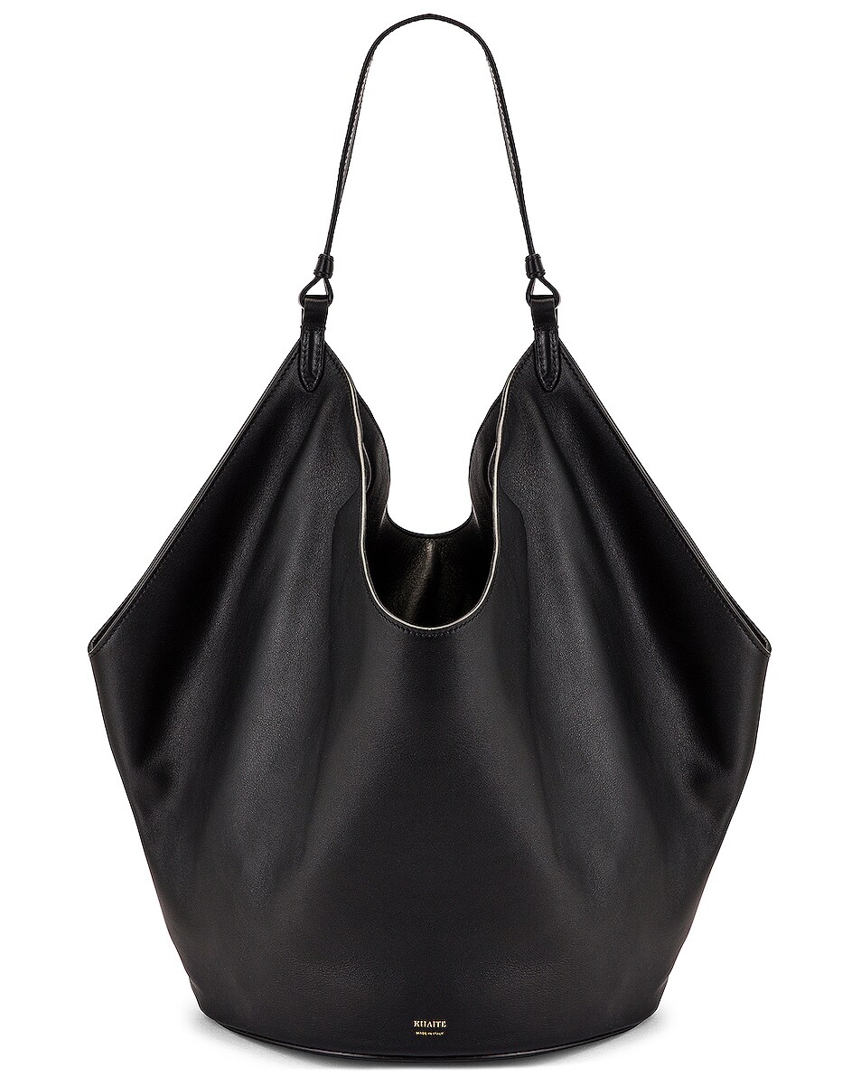 Image 1 of KHAITE Medium Lotus Bag in Black