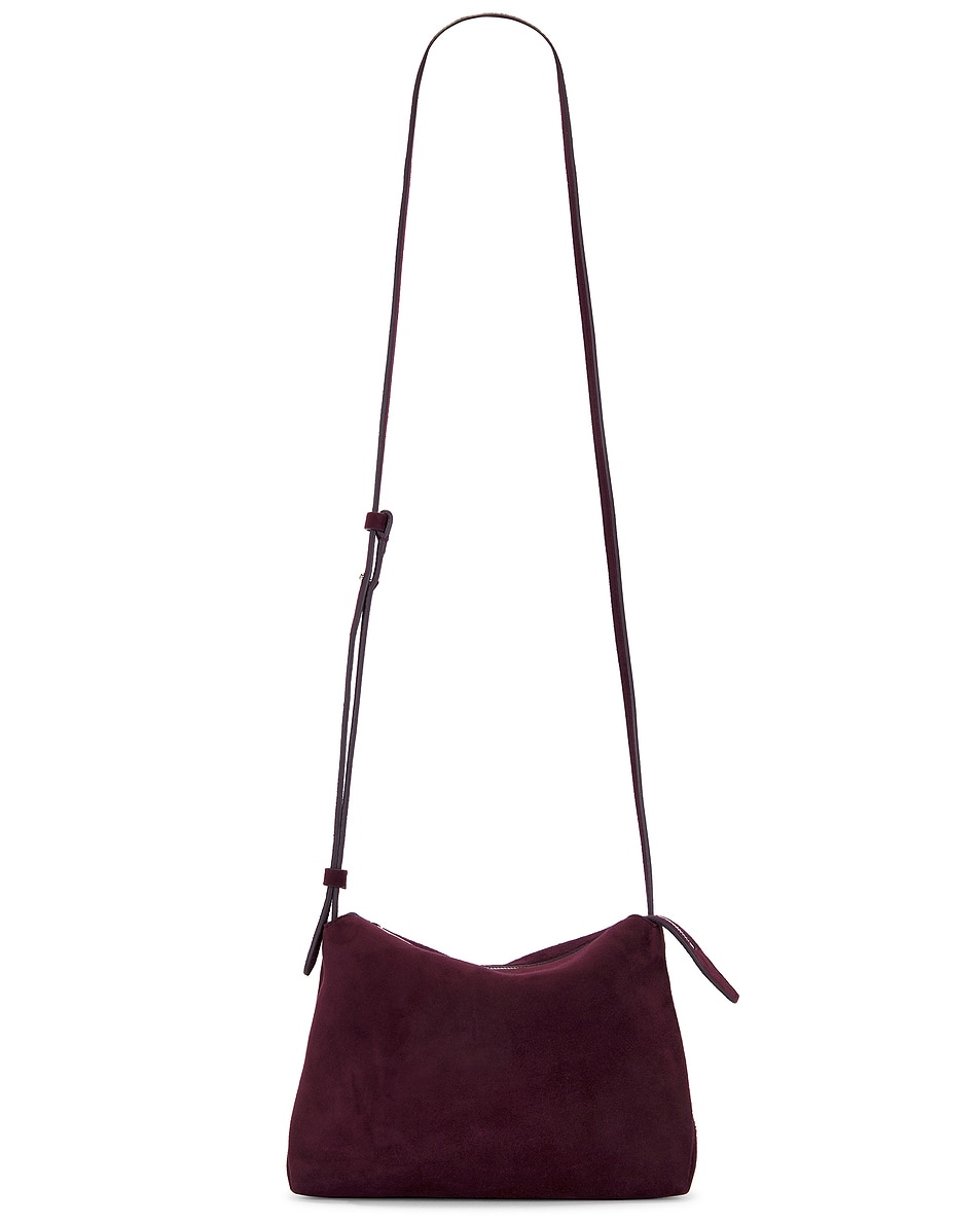 Image 1 of KHAITE Lina Medium Crossbody Bag in Rouge Noir