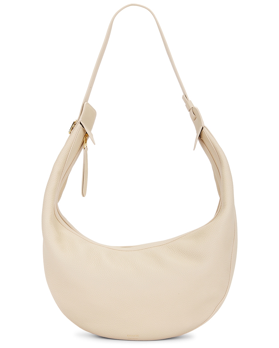 Image 1 of KHAITE Augustina Hobo Bag in Dark Ivory