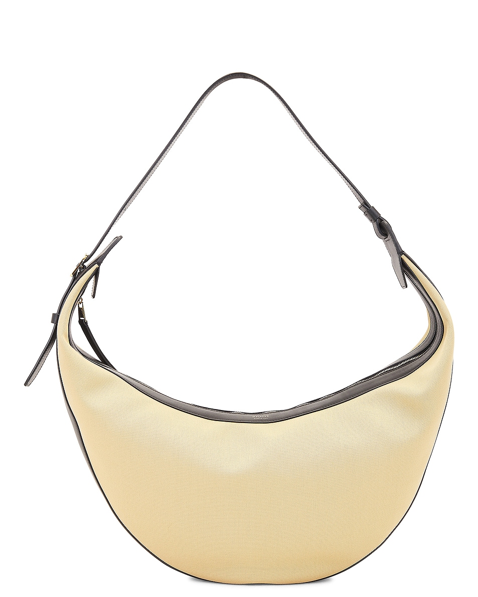Image 1 of KHAITE Augustina Hobo Bag in Black & Honey