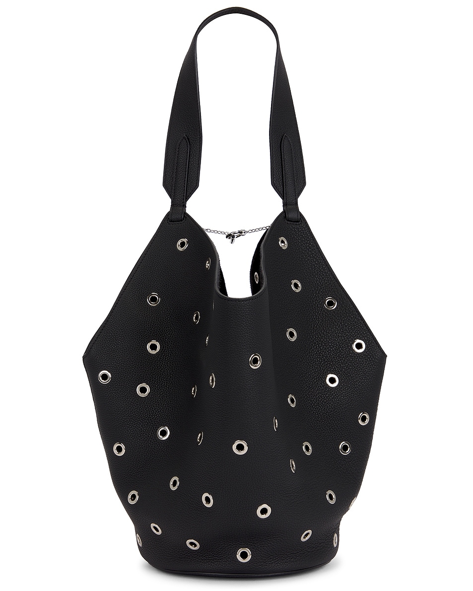 Image 1 of KHAITE Lotus Small Tote Bag in Black
