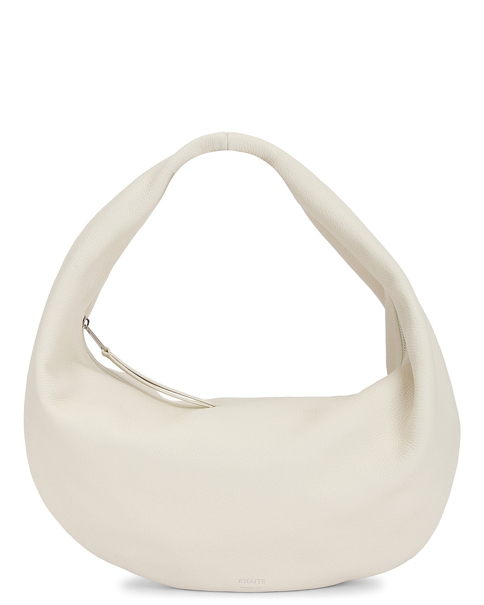 Image 1 of KHAITE Olivia Medium Hobo Bag in Dark Ivory