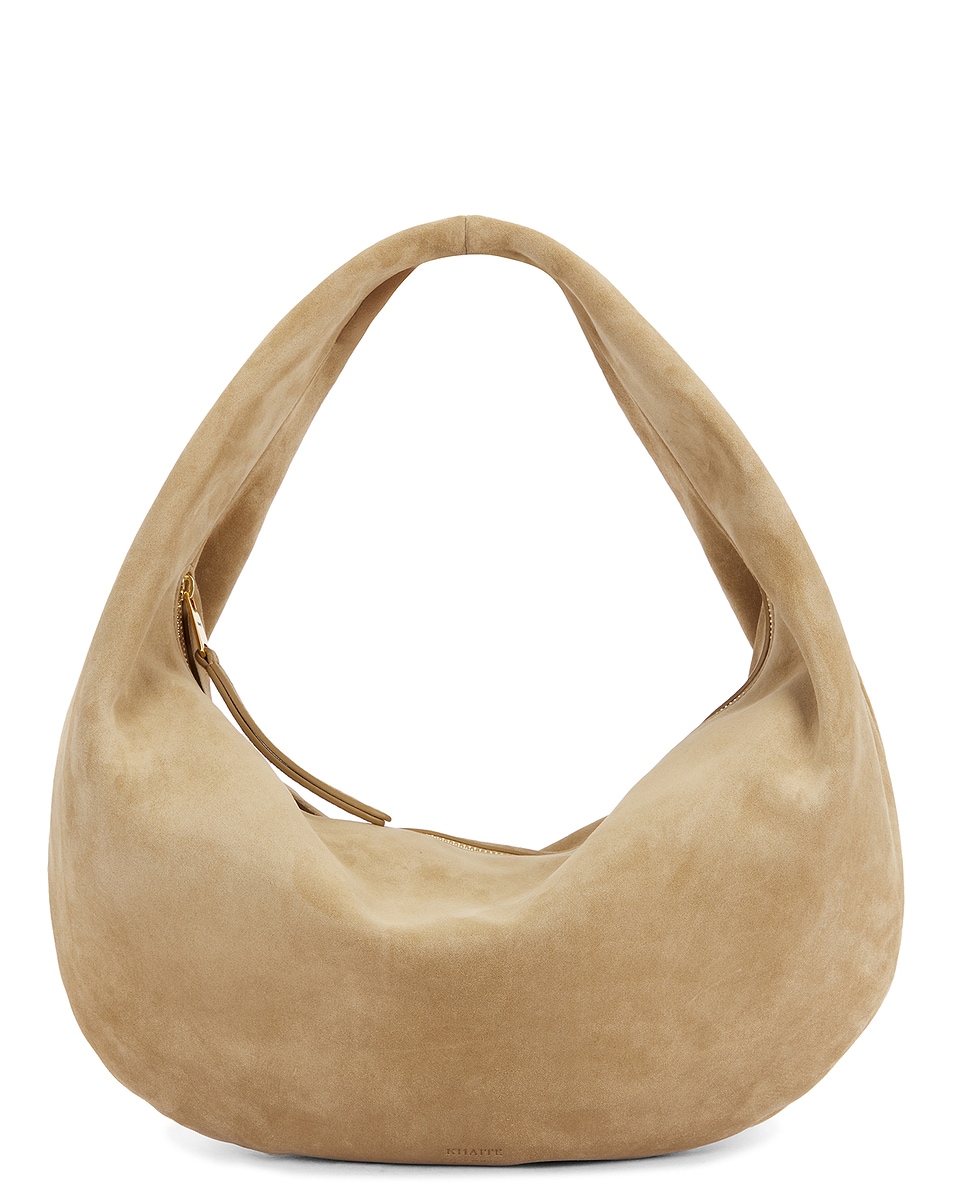Image 1 of KHAITE Olivia Medium Hobo Bag in Wheat