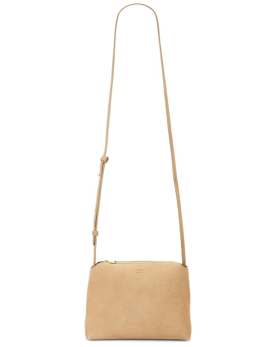 Image 1 of KHAITE Lina Medium Crossbody Bag in Wheat