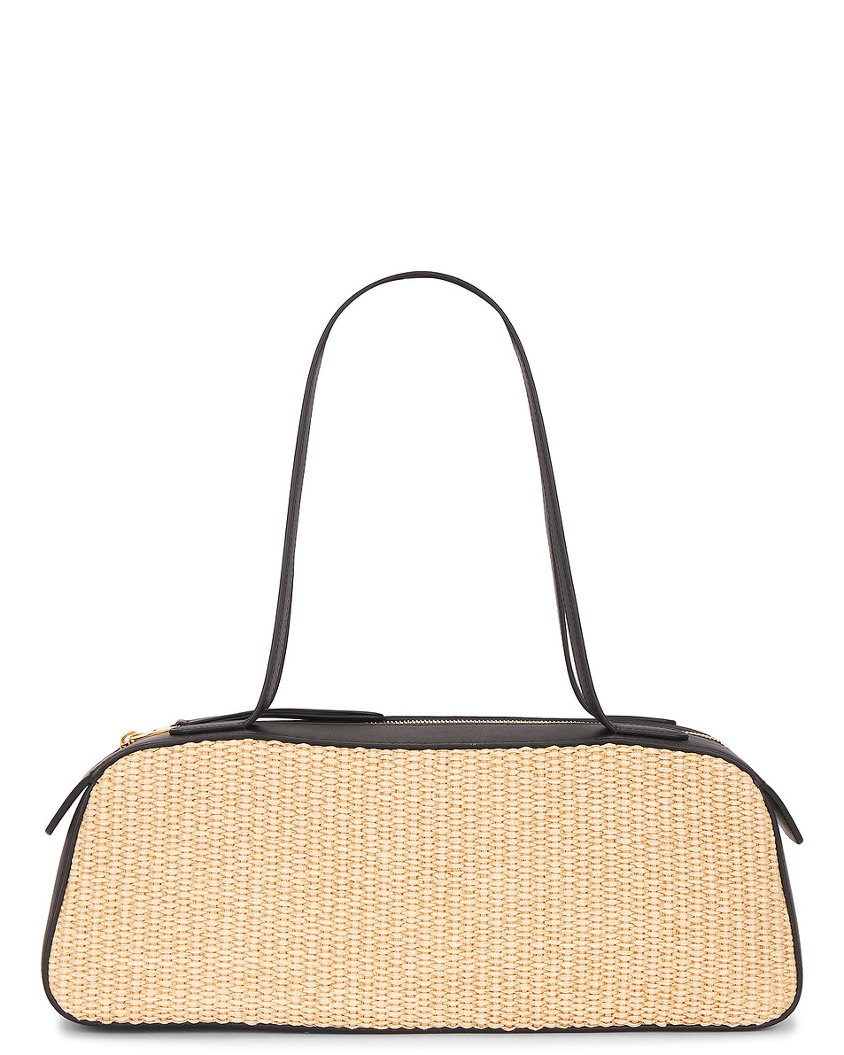 Image 1 of KHAITE Simona Shoulder Bag in Black & Natural