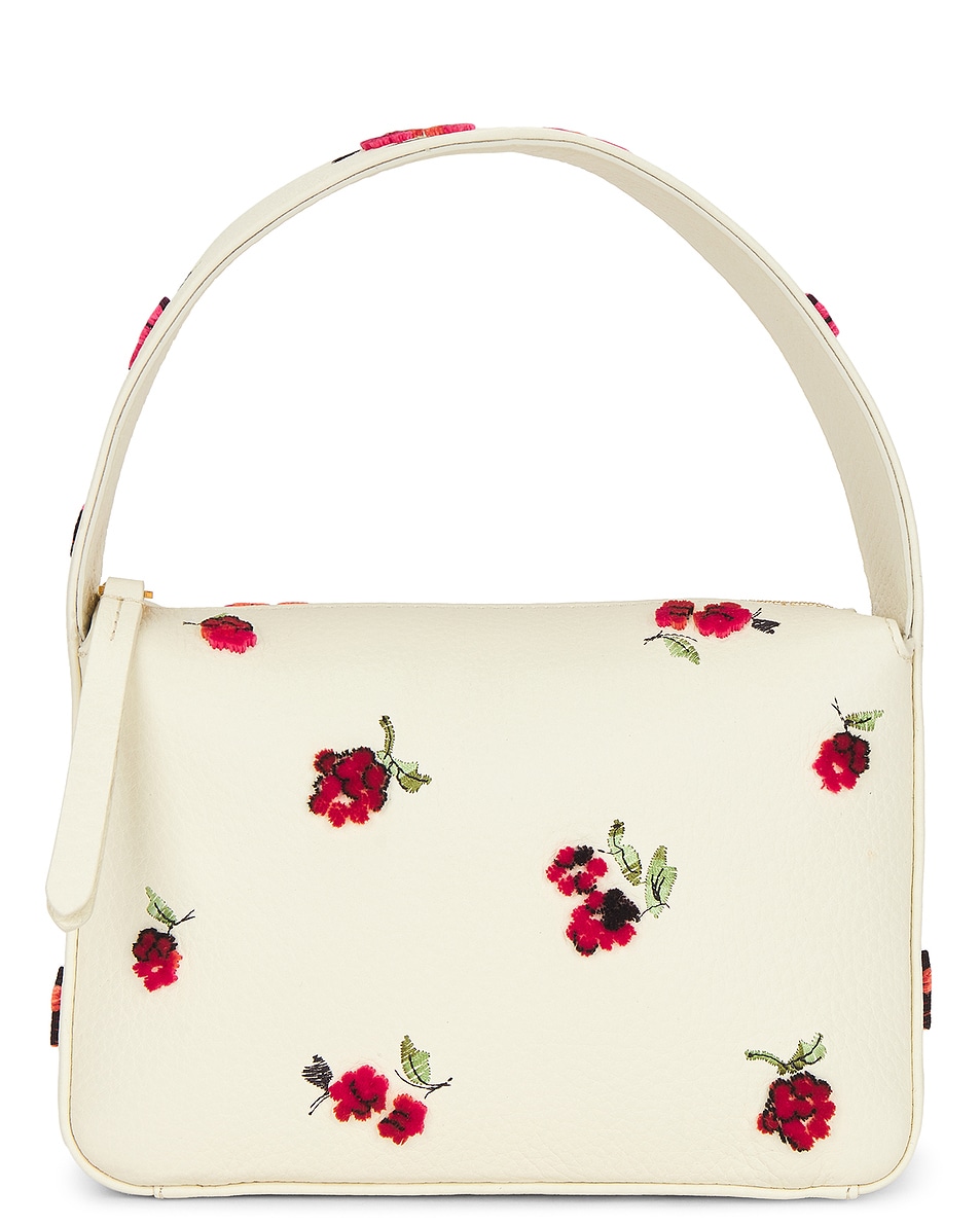 Image 1 of KHAITE Elena Small Handbag in Raspberry & Cream