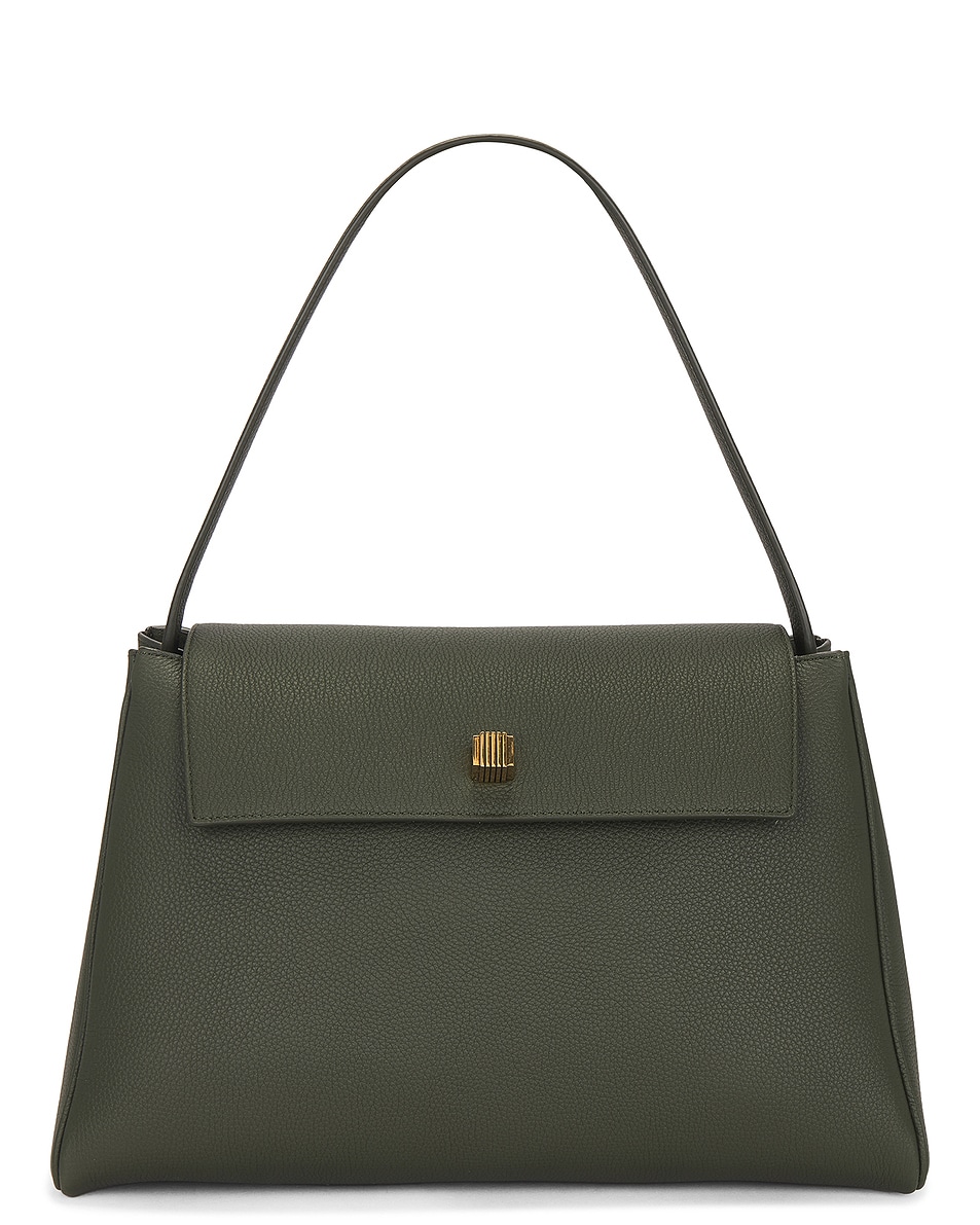 Image 1 of KHAITE Audrey Top Handle Bag in Bottle Green