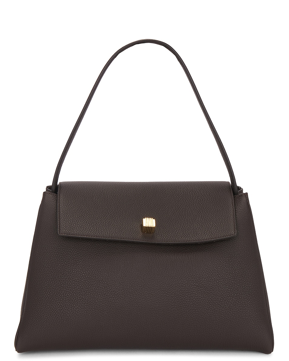 Image 1 of KHAITE Audrey Top Handle Bag in Espresso