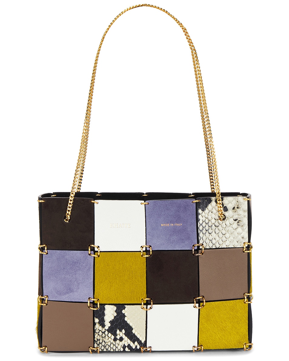 Image 1 of KHAITE Emma Tote Mini Bag in Fern Multi