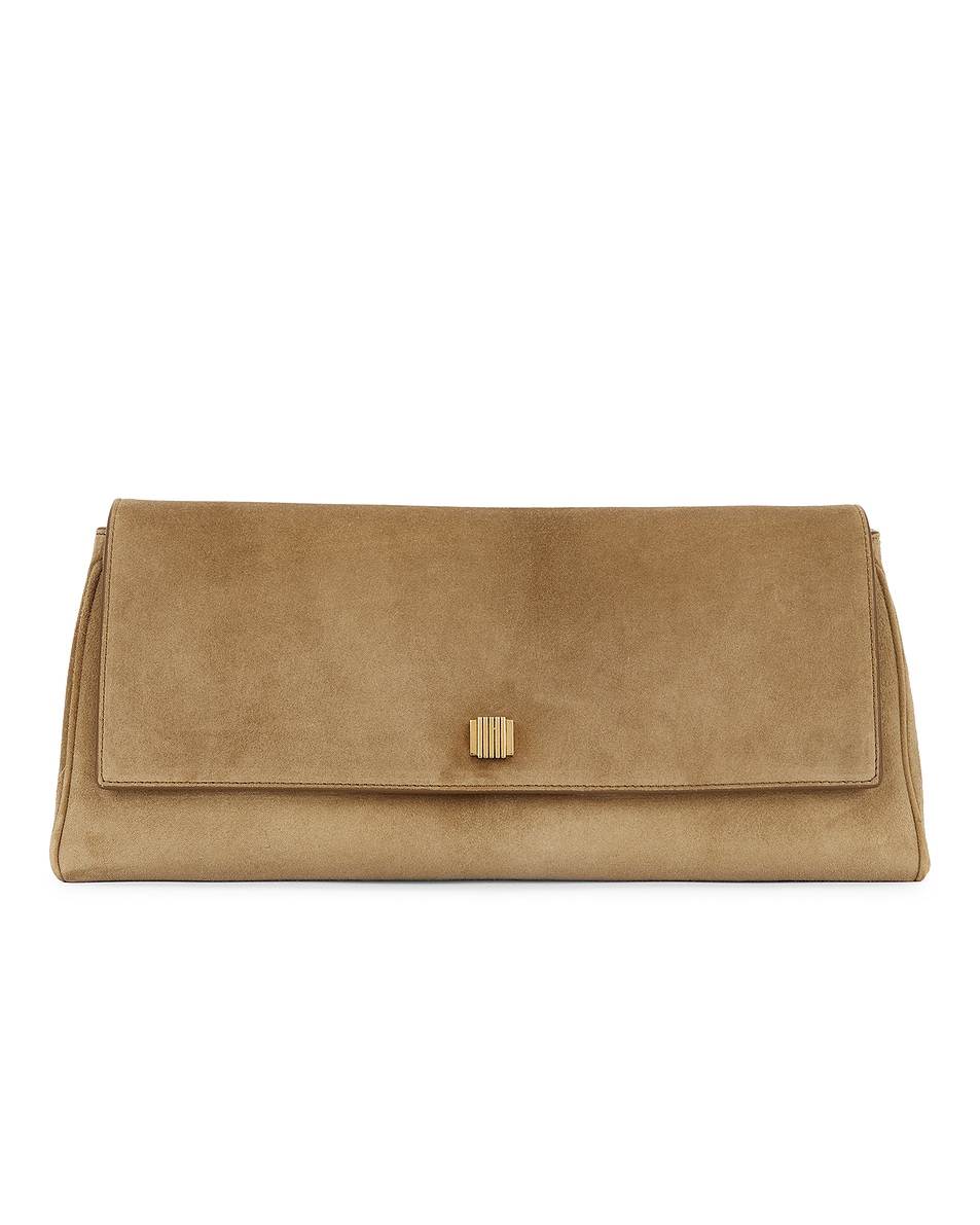 Image 1 of KHAITE Audrey Clutch Bag in Mud
