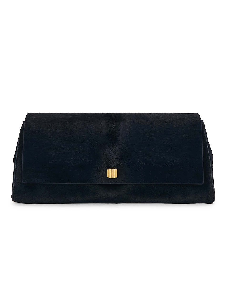 Image 1 of KHAITE Audrey Clutch in Midnight Navy