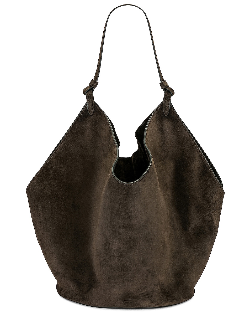Image 1 of KHAITE Medium Lotus Bag in Dark Olive