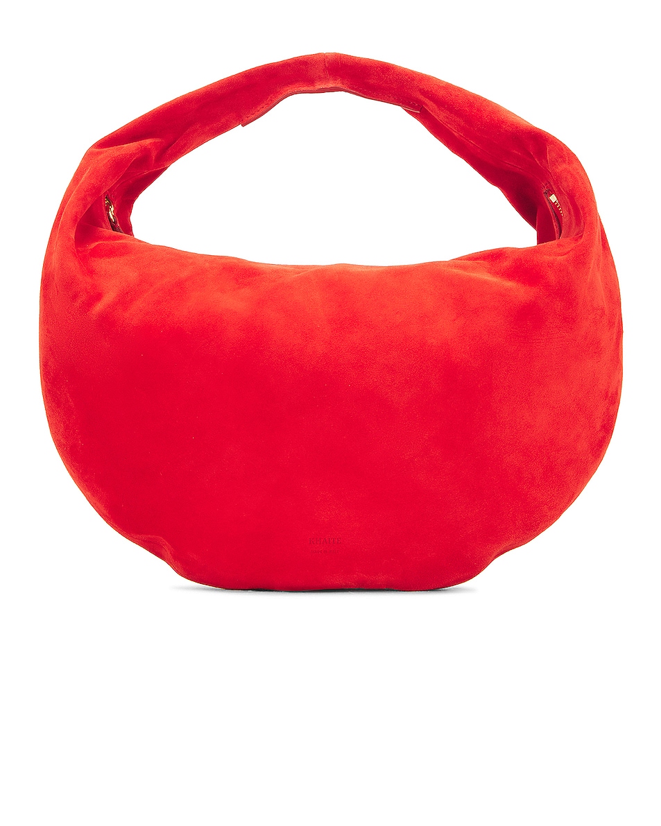 Image 1 of KHAITE Medium Olivia Hobo Bag in Scarlet Red