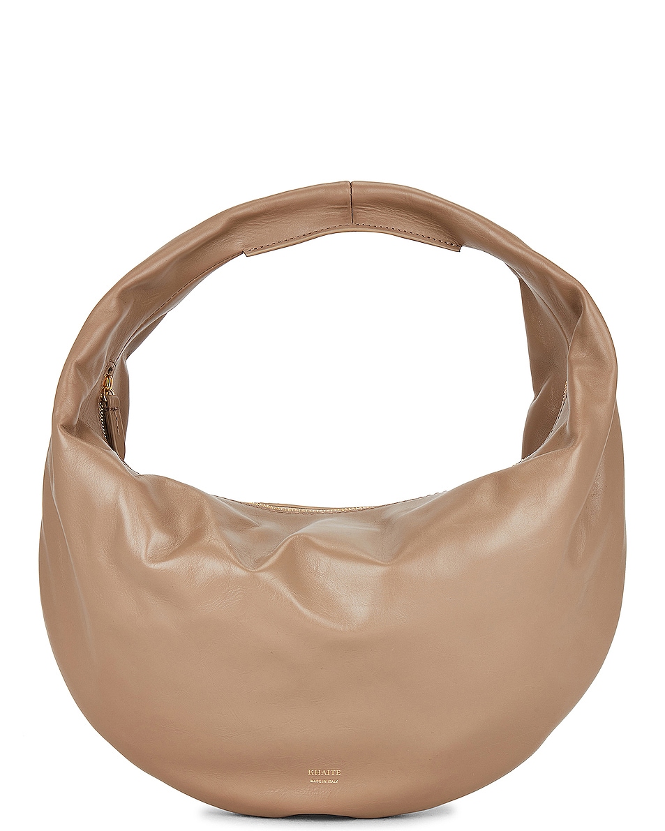 Image 1 of KHAITE Medium Olivia Hobo Bag in Taupe