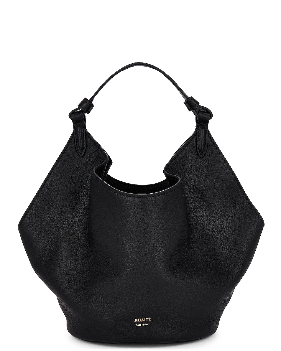 Image 1 of KHAITE Lotus Mini Bag in Black