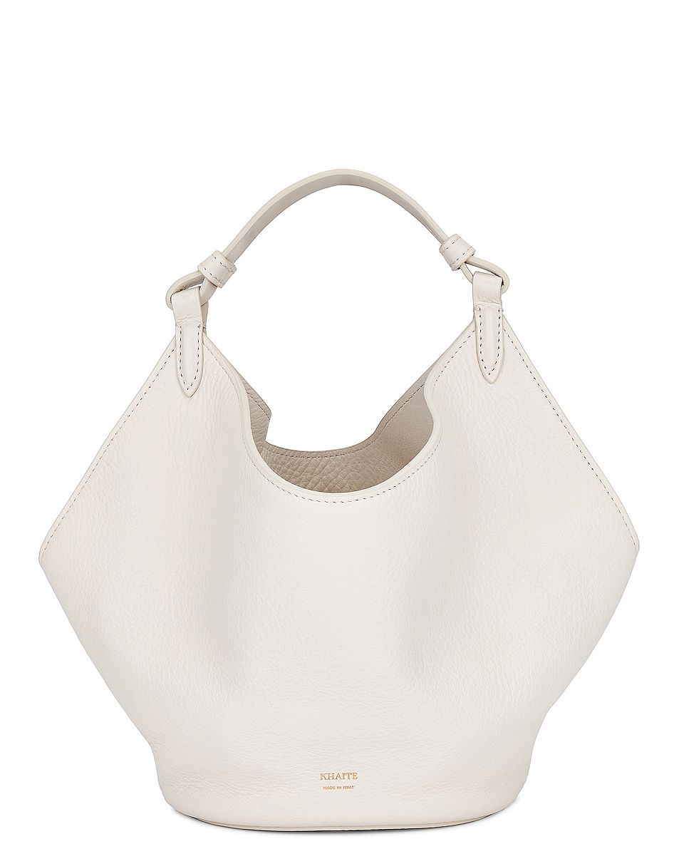 Image 1 of KHAITE Lotus Mini Bag in Off White