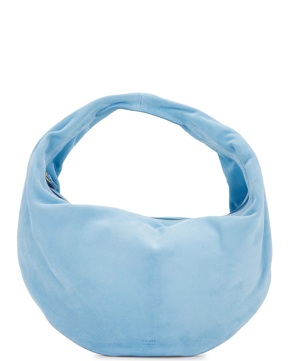 Image 1 of KHAITE Olivia Hobo Medium Bag in Baby Blue