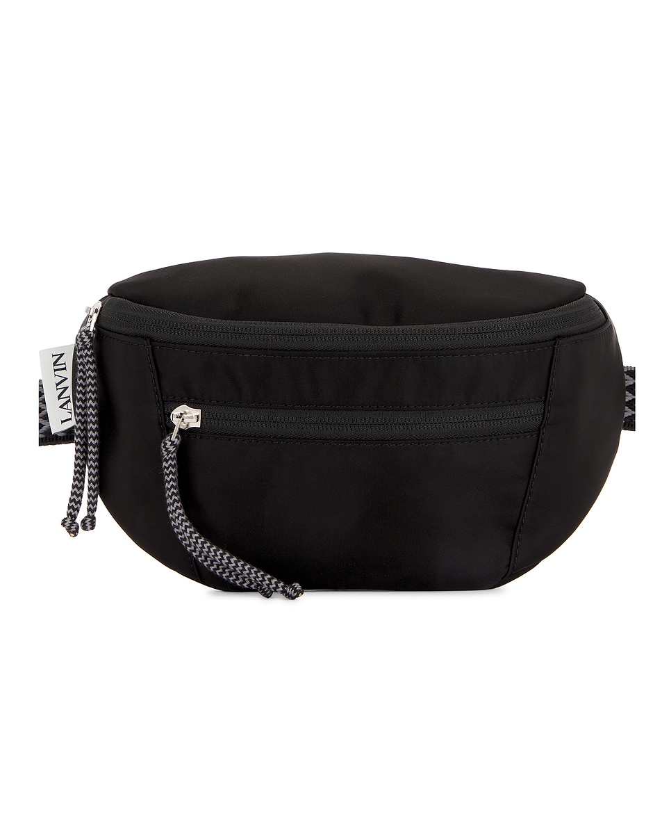 Image 1 of Lanvin Small Waist Curb Bag in Black