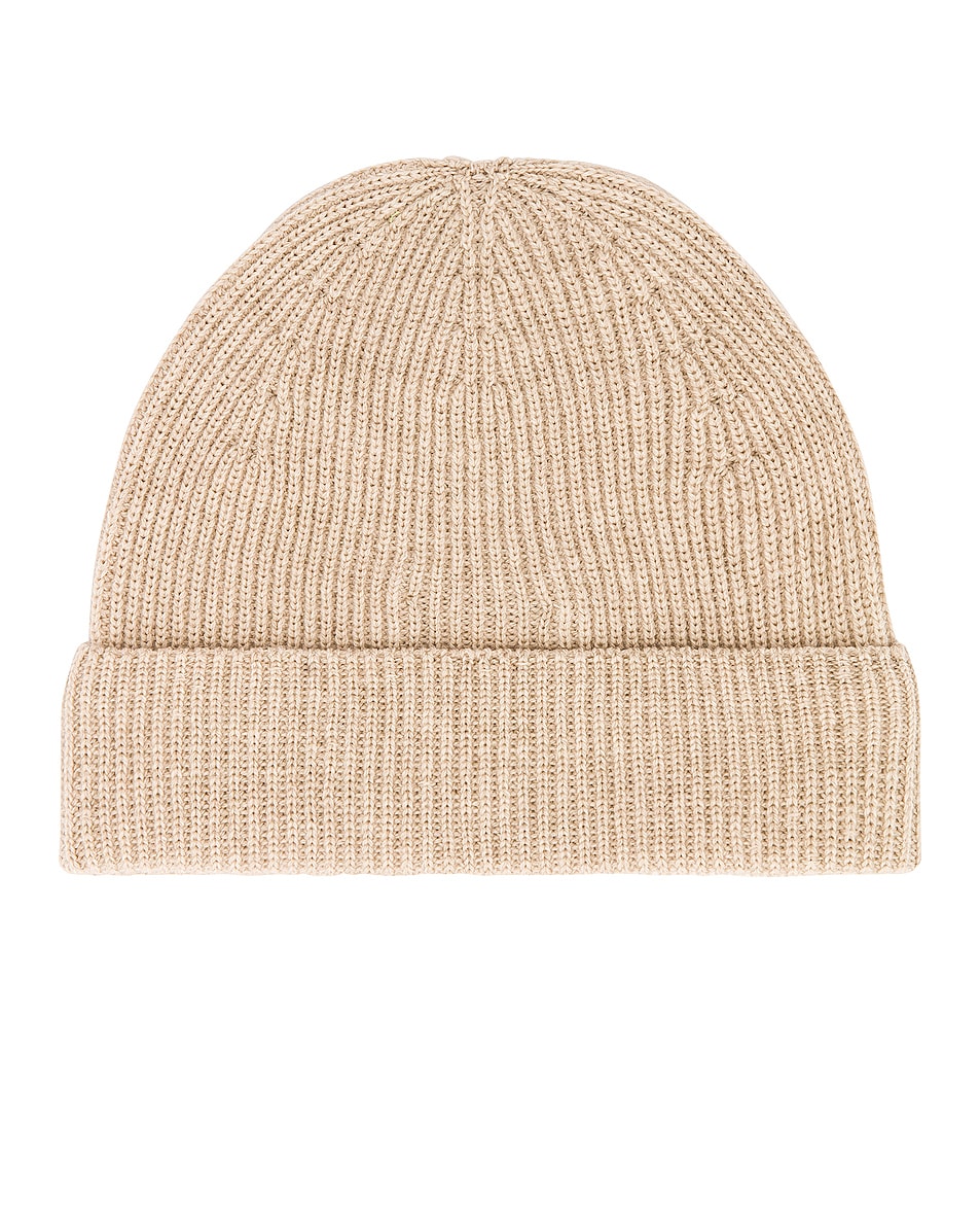 Image 1 of Lemaire Knitted Hat in Porridge