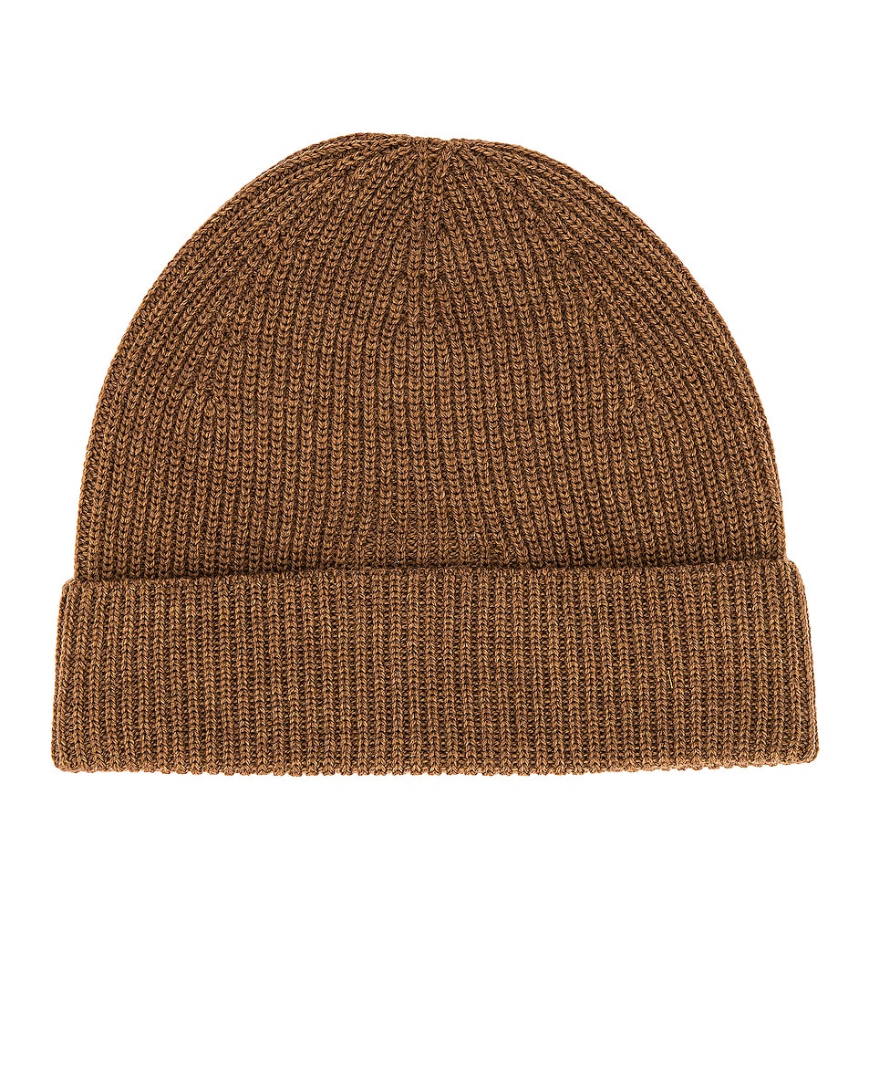 Image 1 of Lemaire Knitted Hat in Walnut