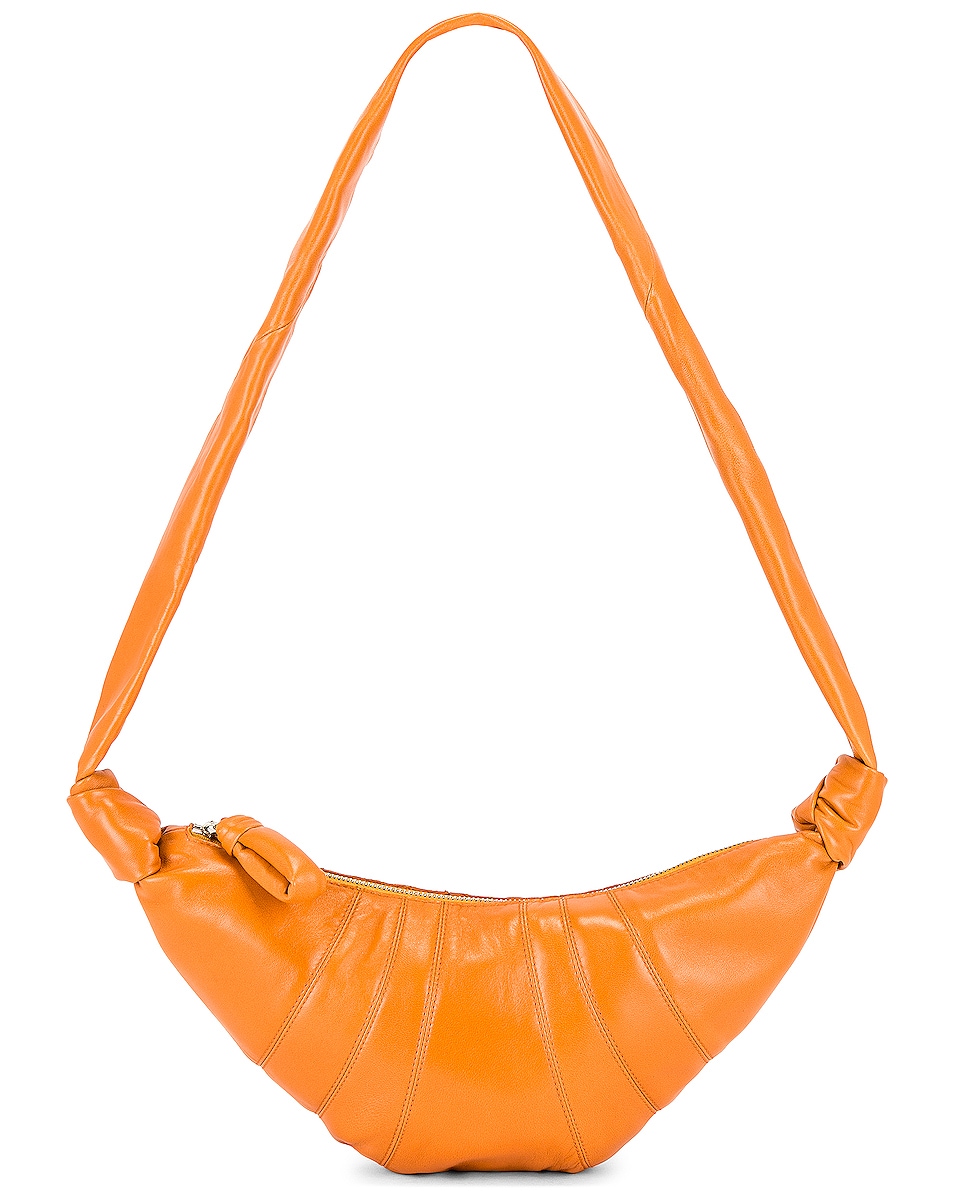 Image 1 of Lemaire Small Croissant Bag in Burnt Orange
