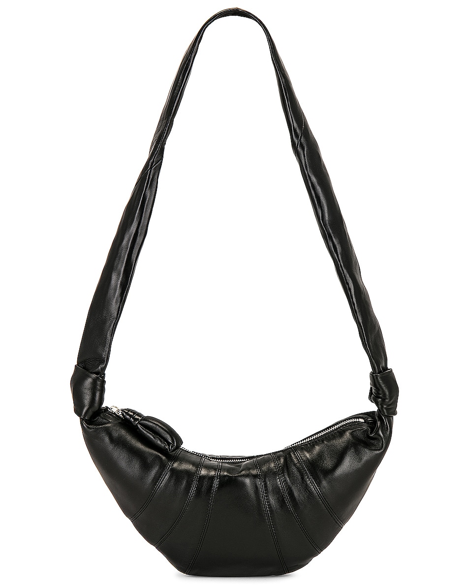 Image 1 of Lemaire Small Croissant Bag in Black