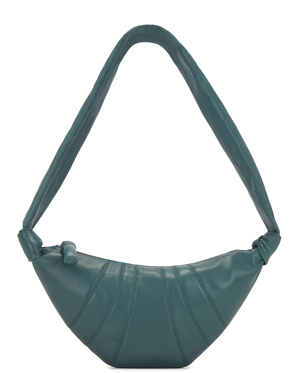 Image 1 of Lemaire Small Croissant Bag in Myrtle Green
