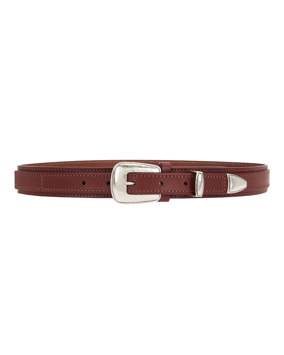 Image 1 of Lemaire Minimal Western Belt in Roasted Pecan