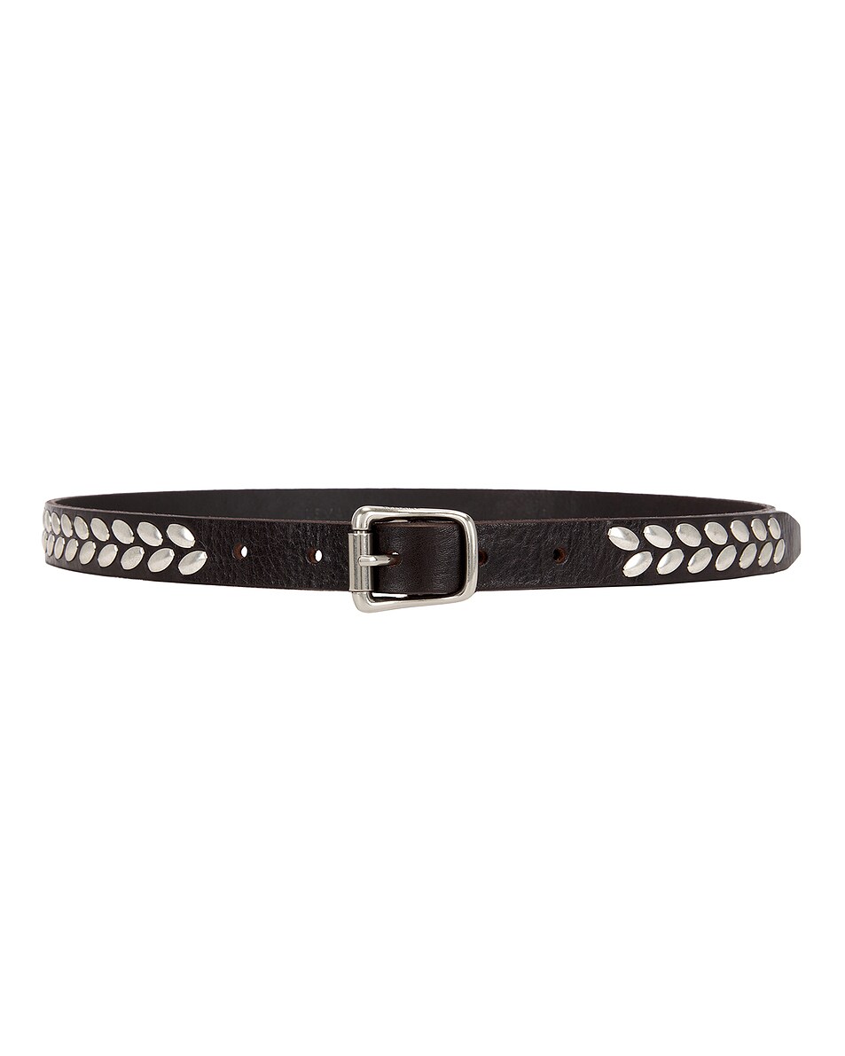 Image 1 of Lemaire Almond Stud Belt in Dark Brown