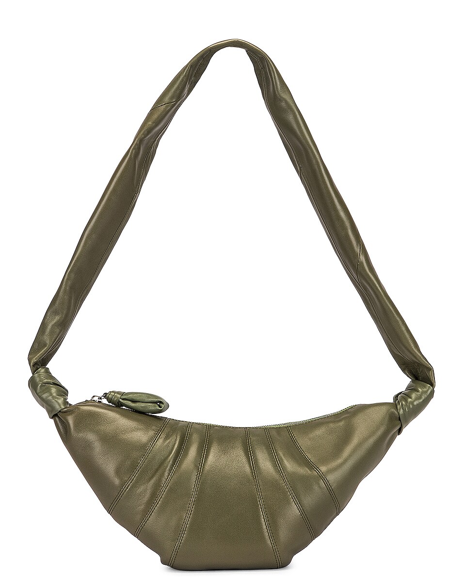Image 1 of Lemaire Small Croissant Bag in Hedge Green