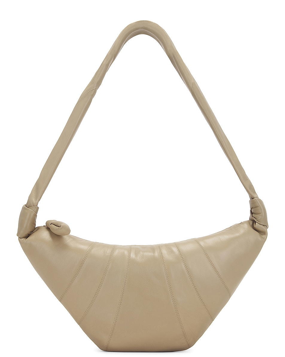 Image 1 of Lemaire Medium Croissant Bag in Sand Stone