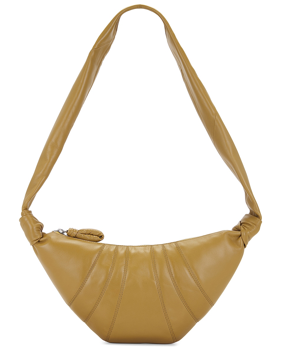 Image 1 of Lemaire Small Croissant Bag in Ochre Khaki