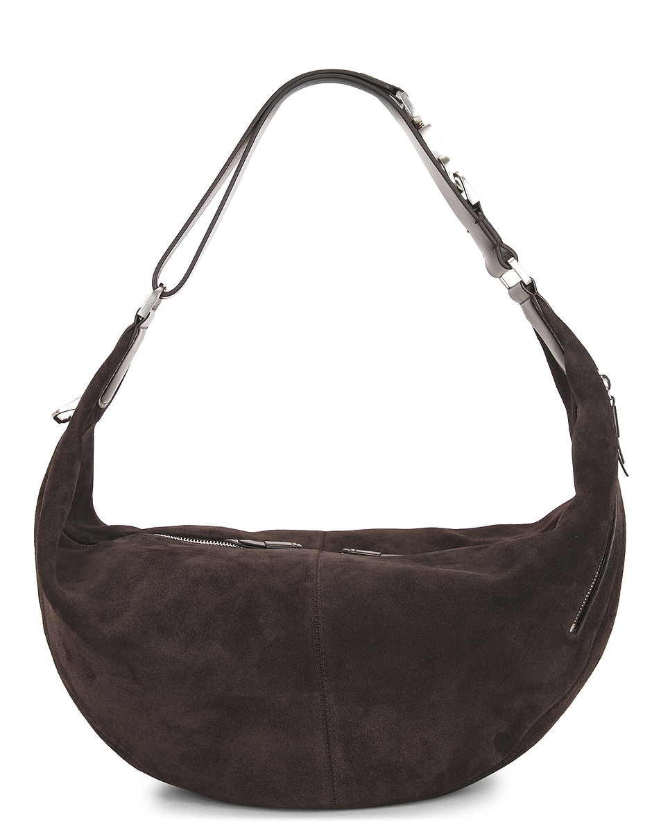 Lemaire Suede Quiver Clip Bag