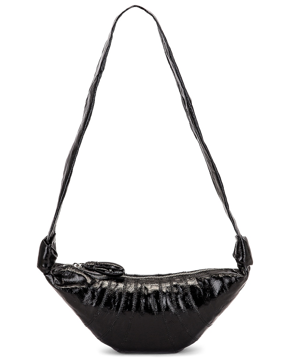 Image 1 of Lemaire Small Croissant Bag in Black