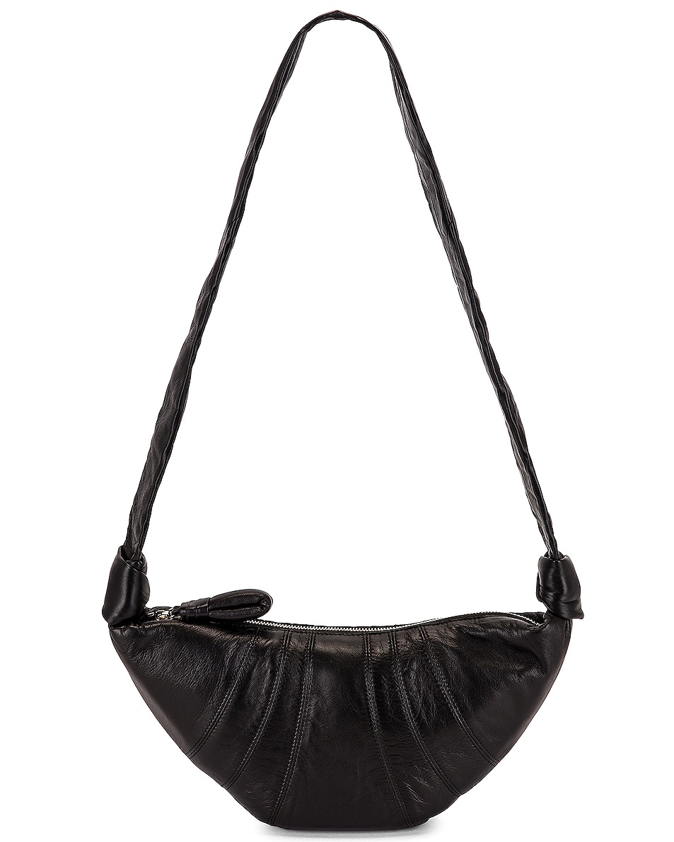 Lemaire Small Croissant Bag in Black | FWRD