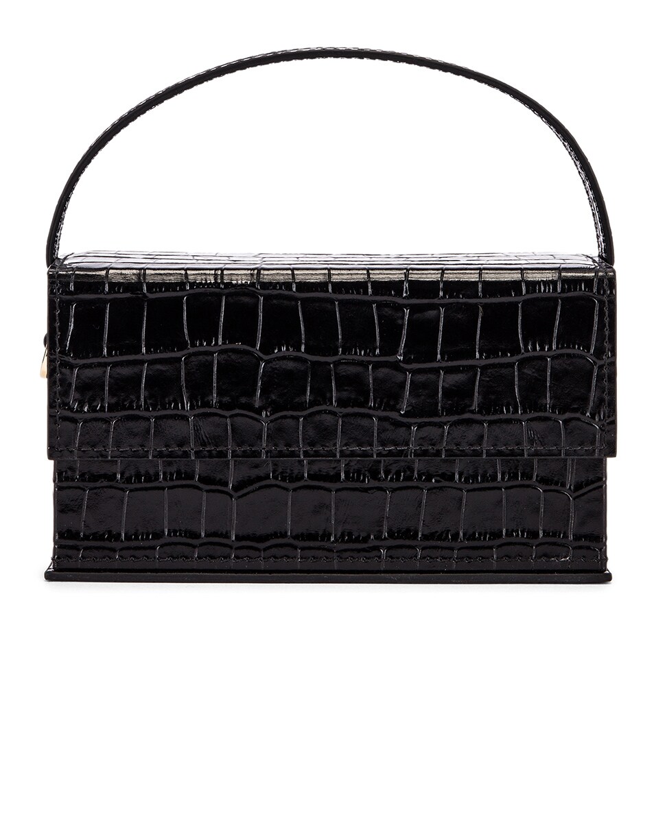 Image 1 of L'Afshar Small Ida in Black With Opaque Black Chain