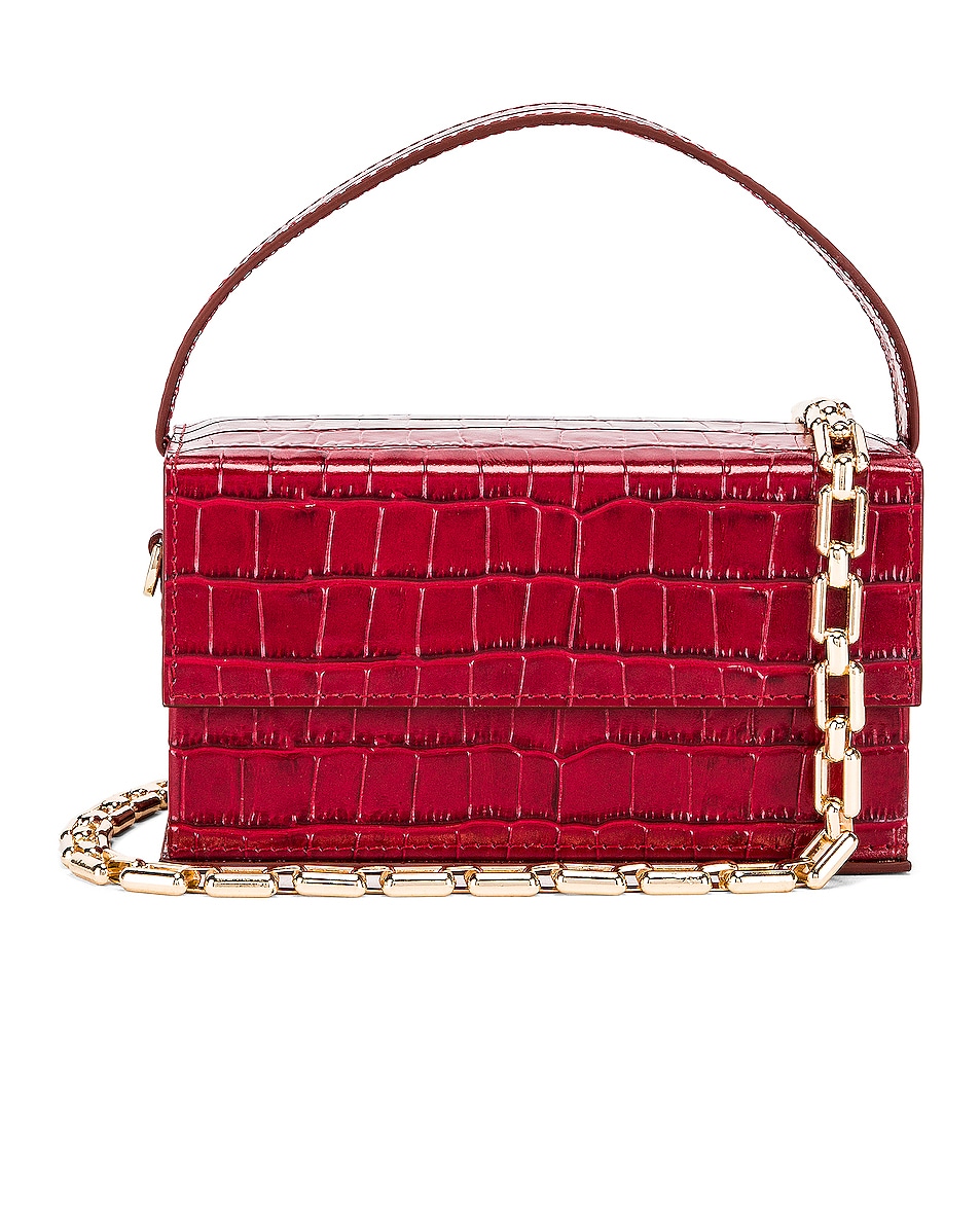 Image 1 of L'Afshar Small Ida in Red With Gold Deco Chain