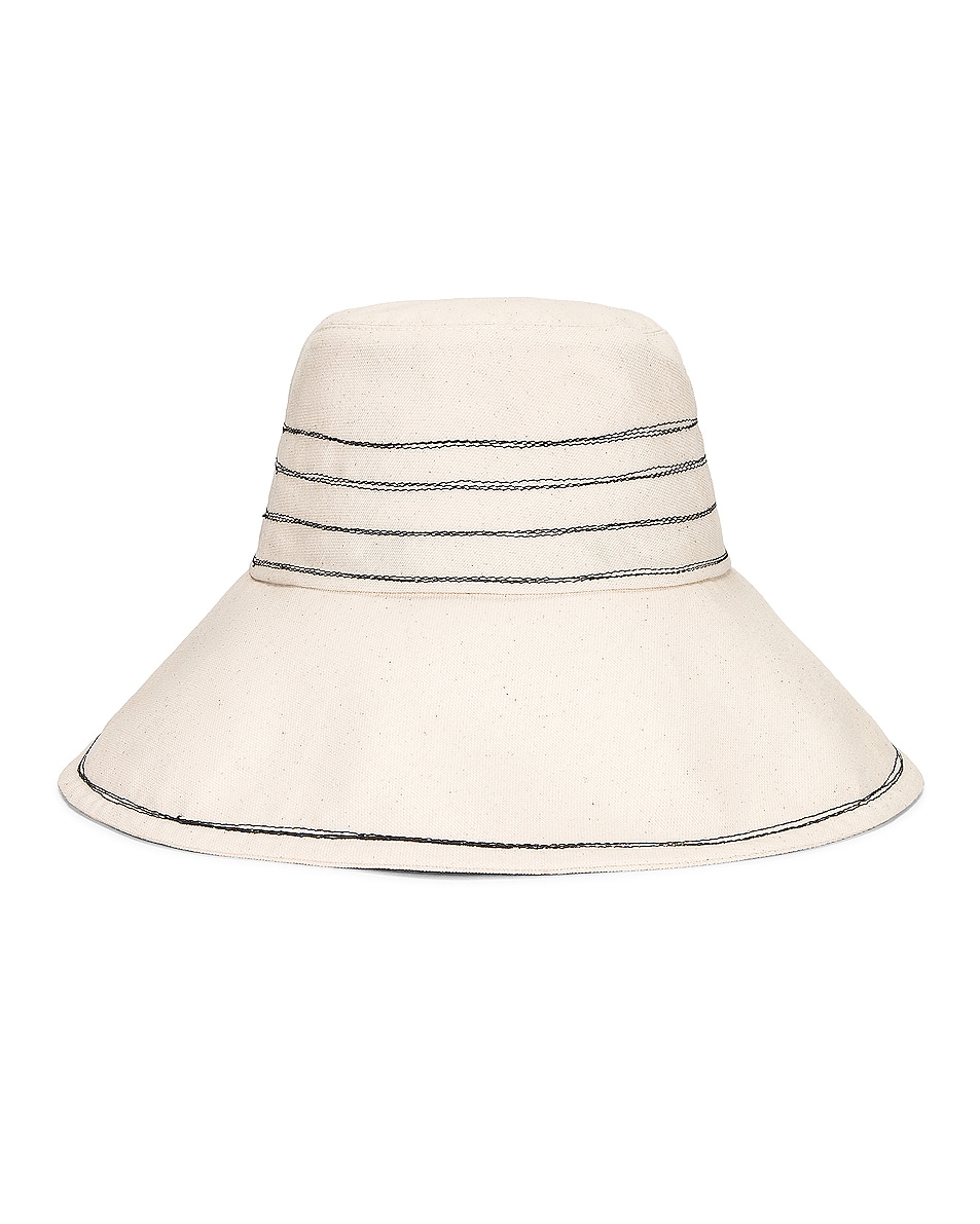 Image 1 of Lola Hats Tide Lines Bucket Hat in Black