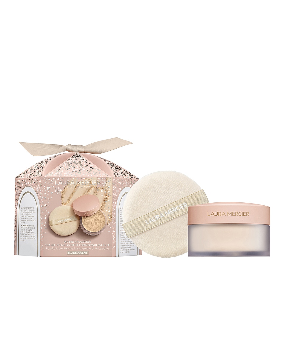 Image 1 of Laura Mercier Translucent Loose Setting Powder & Puff Set in Translucent