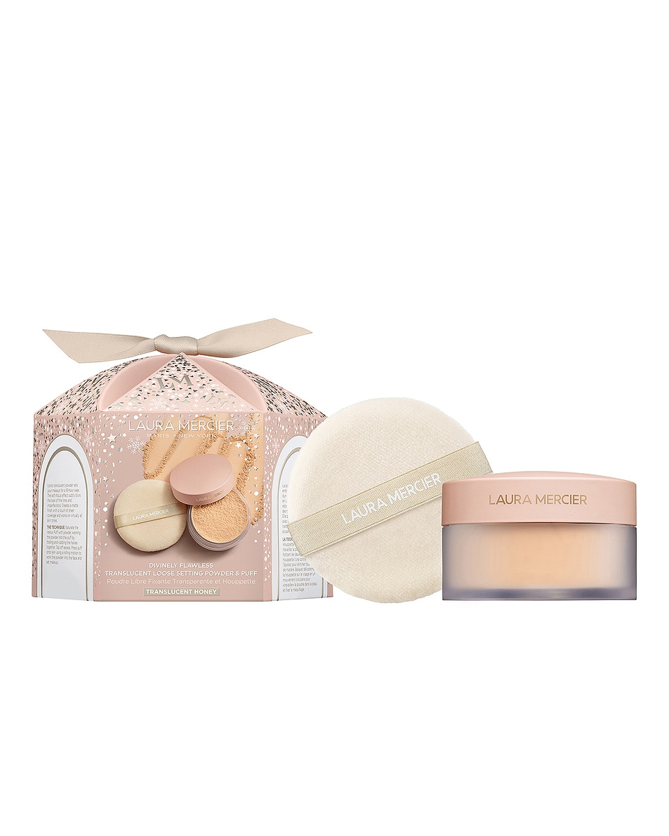 Image 1 of Laura Mercier Translucent Loose Setting Powder & Puff Set in Honey