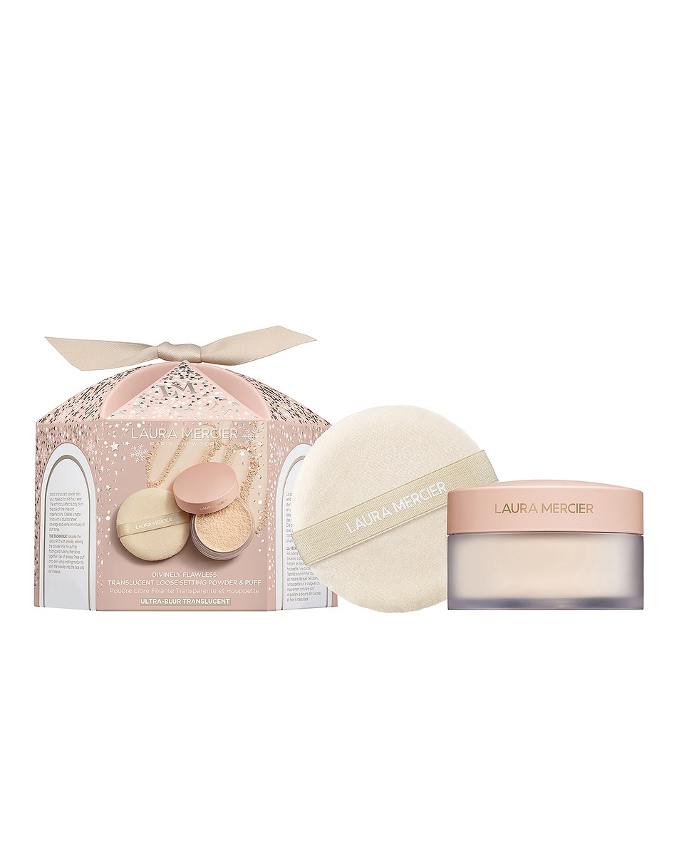 Image 1 of Laura Mercier Ultra Blur Translucent Loose Setting Powder & Puff Set in Translucent