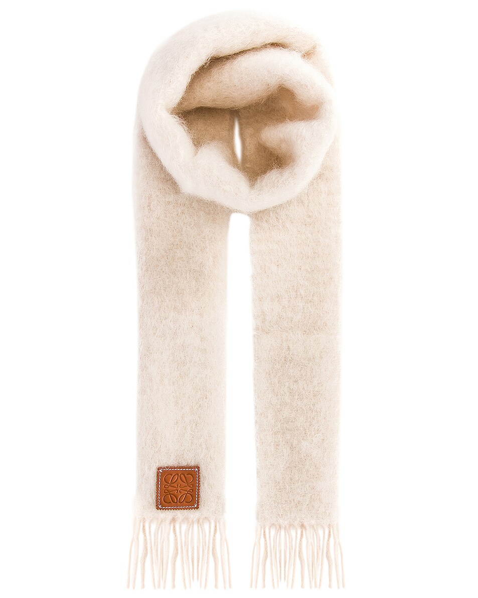 Image 1 of Loewe Mohair Scarf in White