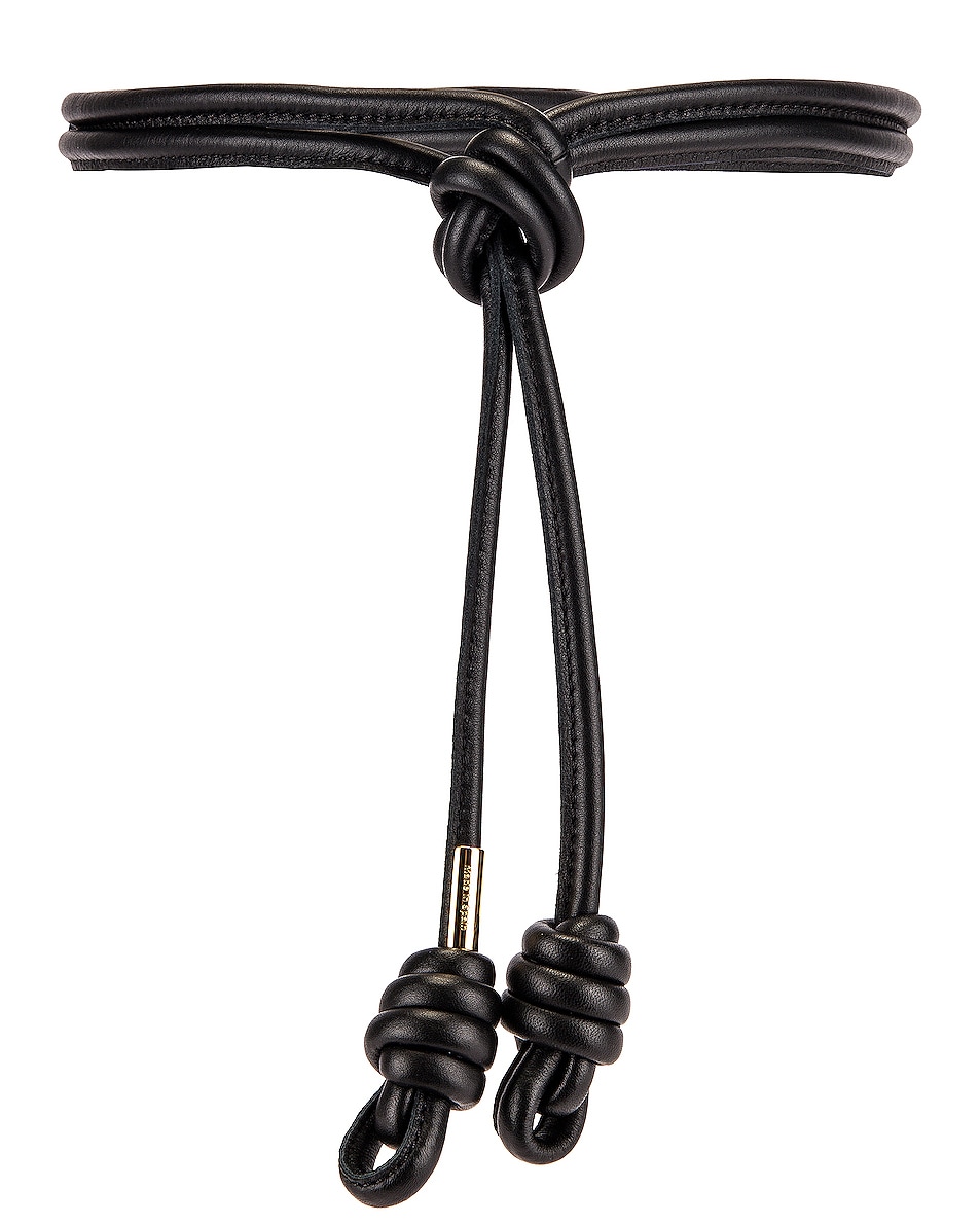 Image 1 of Loewe Flamenco Knot Belt in Black