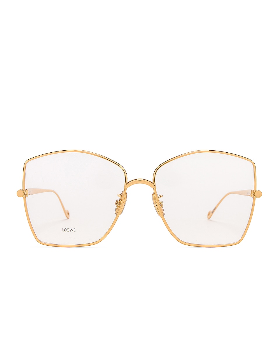 Image 1 of Loewe Metal Eyeglasses in Shiny Endura Gold