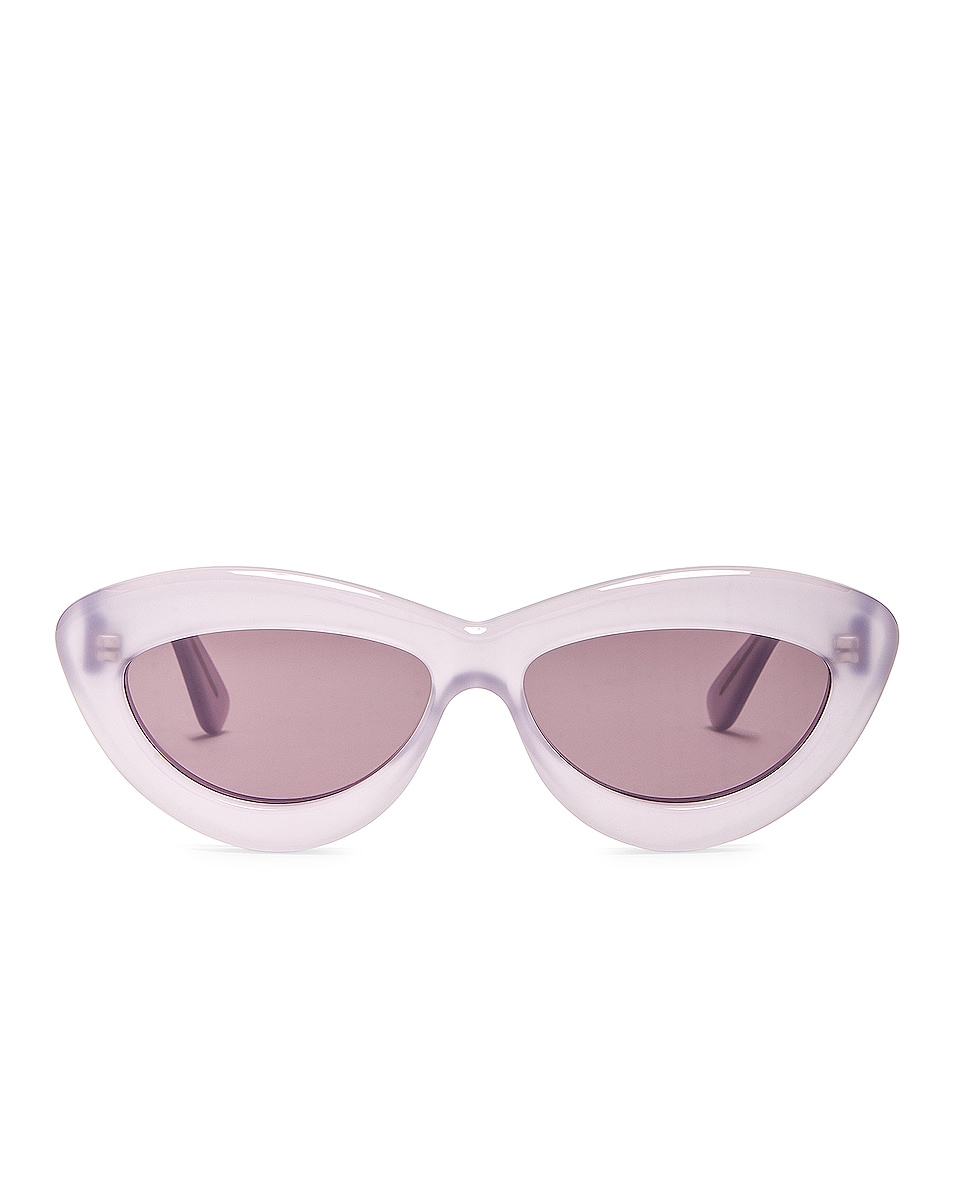 Image 1 of Loewe Cat Eye Sunglasses in Milky Lilac