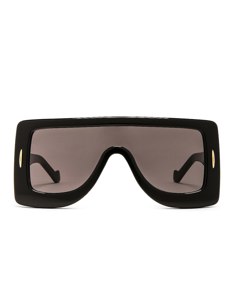 Image 1 of Loewe Square Sunglasses in Shiny Black