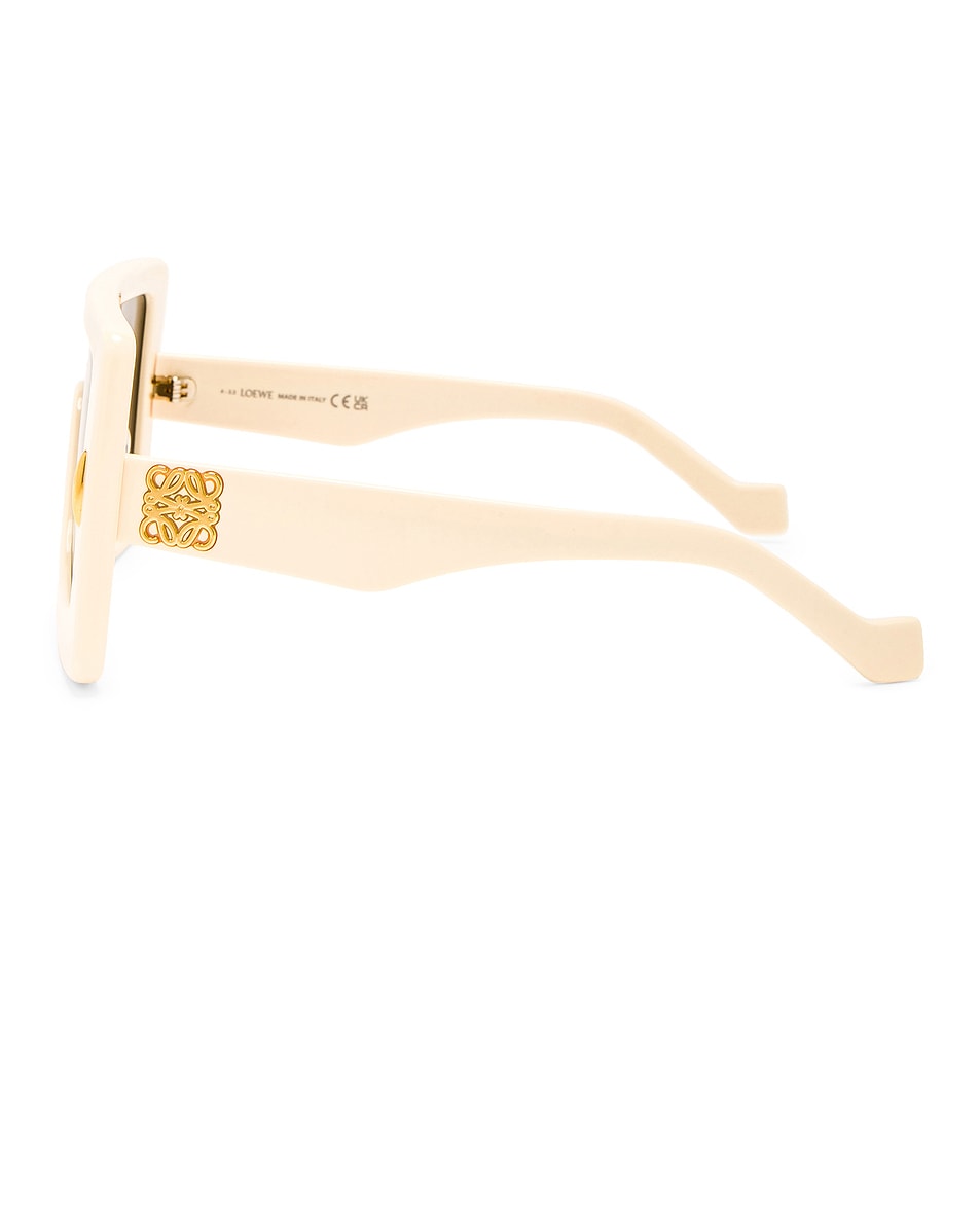 Image 3 of Loewe Square Sunglasses in Shiny Ivory