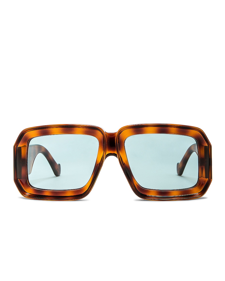 Image 1 of Loewe Paula's Ibiza Square Sunglasses in Blonde Havana & Blue